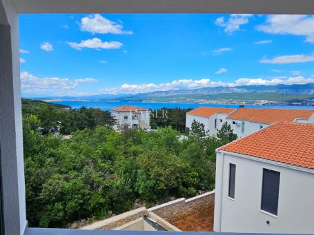 Insel Krk, Polje - wunderschönes Penthouse im Bau mit Meerblick