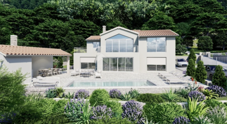 OPATIJA, LOVRAN, IKA - villa 230 m2 s panoramskim pogledom na more i bazenom + uređena okućnica 930 