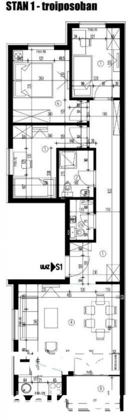 3. 5 Troiposoban stan NOVI SAD, 103520€