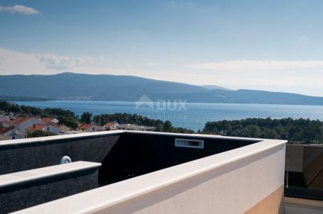 City of Krk - Two-story luxury apartment with roof terrace and swimming pool