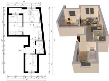 NOVI SAD - GRBAVICA - 41. 50 m2