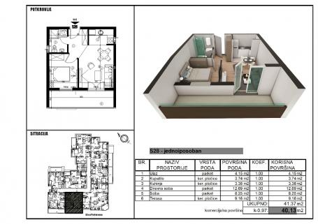 NOVI SAD - TELEP - 40. 24 m2