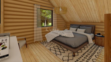 Fužine - Newly built log house 124 m2