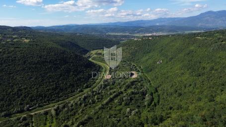 Labin, okolica, građevinsko zemljište sa panoramskim pogledom