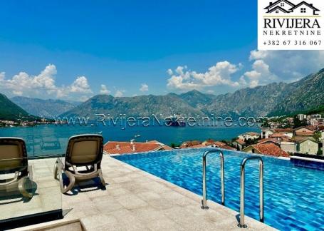 Na prodaju luksuzan trosoban stan sa bazenom Dobrota Kotor