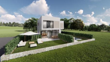 ŠIBENIK, PIROVAC – Modernes Duplex mit Garten im Bau