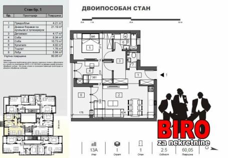 ~~~Nov dvoiposoban stan 60 m2, pdv~~~