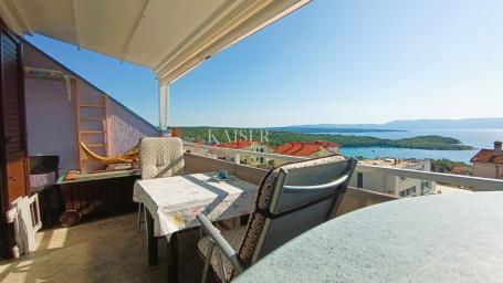 Njivice, Otok Krk- apartman 45m2 s pogledom na more