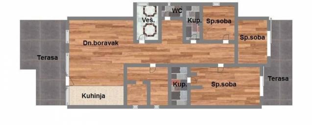 Četvorosoban 134m2- Stari Majur-