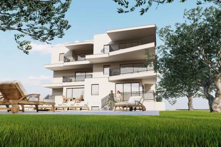 Istra, Umag, trosoban stan u prizemlju NKP 88, 20 m2, 400 m od mora 