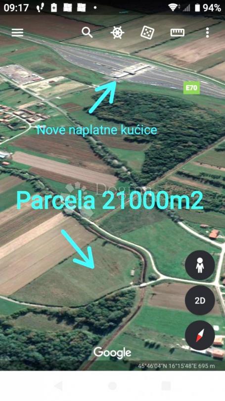 Land Črnec Dugoselski, Rugvica, 21.000m2