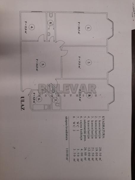 Prodaje se poslovni prostor u Dušanovom bazaru, 110m2