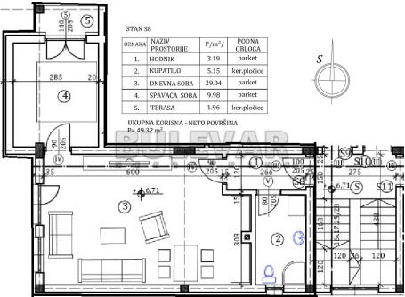 Stan u novogradnji, 49m2, preko puta hotela Tami Residence