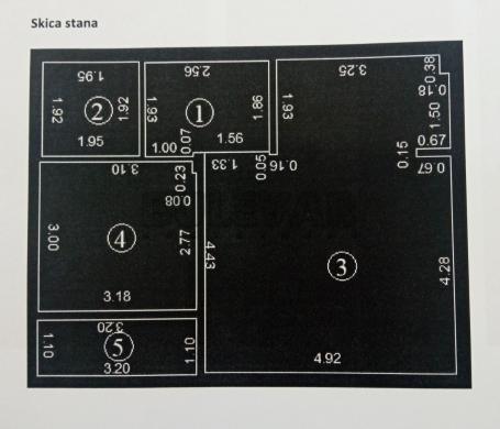 Beograd, Krnjača, stan na prvom spratu – dvosoban 49. 70 m2, novogradnja