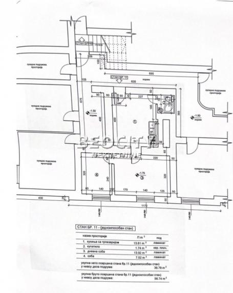 Palilula, Botanička bašta, Vojvode Dobrnjca, 1. 0, 37m2, 76400EUR