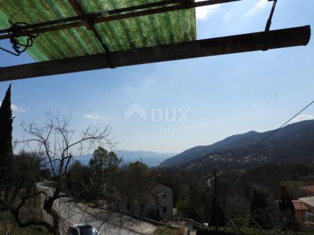 OPATIJA, IČIĆI, POLJANE- altes Haus 130m2 MIT BAUGENEHMIGUNG!!! mit Meerblick + Garten 4400m2