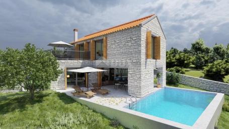 ZADAR, NOVIGRAD - High-quality stone house 150 m from the sea