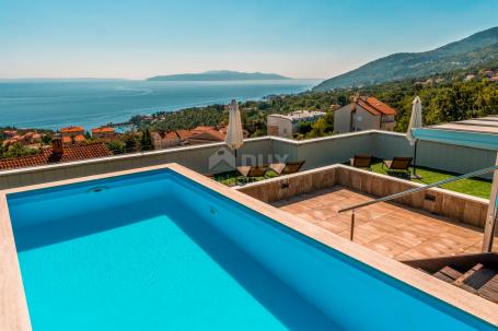 OPATIJA, IČIĆI - penthouse od 165m2 s panoramskim pogledom na more, bazen