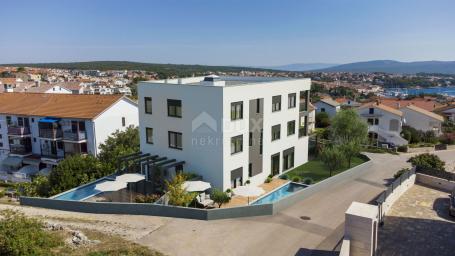 INSEL KRK, STADT KRK - NEUES GEBÄUDE - Apartment mit Meerblick