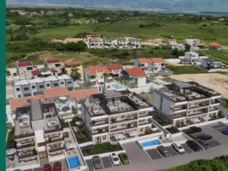 ZADAR, PRIVLAKA Wohnung in einem neuen Gebäude mit Meerblick!