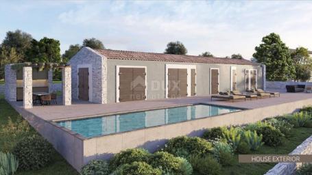 ISTRIEN, OPRTALJ – ein ideales Baugrundstück für eine mediterrane Villa mit Swimmingpool im Herzen I