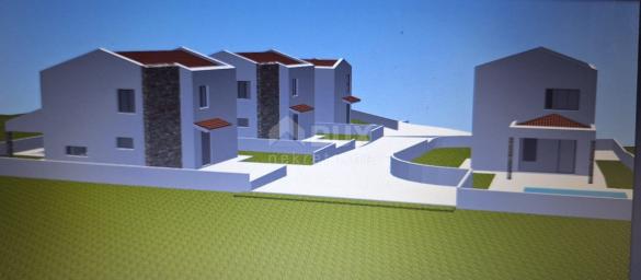 ISTRIA, MARČANA - Two plots of land with permits for two houses with a swimming pool