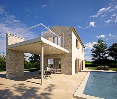 ISTRIA, VIŠNJAN - House with pool and sea view