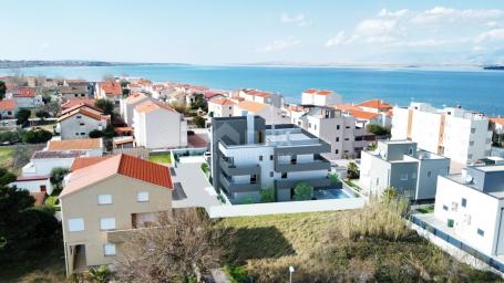 ZADAR, NIN - Wohnung in einem neuen Gebäude mit Pool in der Nähe des Meeres S1