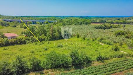 Brtonigla, large building plot with sea view!