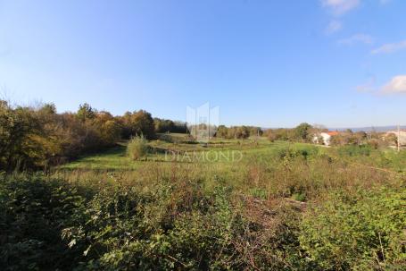 Labin, surroundings, land with project and building permit