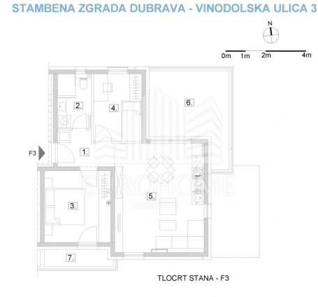 Flat Gornja Dubrava, 70,48m2