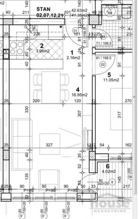 Stan NOVI SAD, SAJAM, kv: 40, € 122400, ID: 1060992