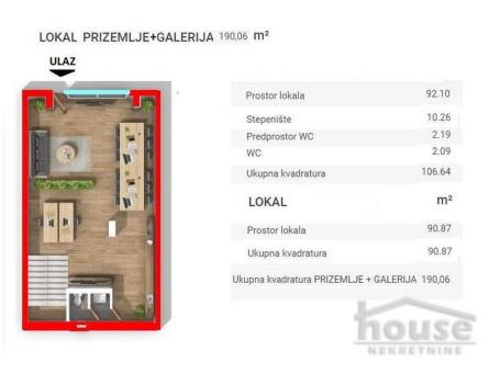 Lokal NOVI SAD, FUTOŠKA, kv: 190, € 342500, ID: 8091708