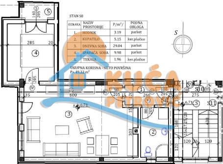 Stan u novogradnji, 49m2, preko puta hotela Tami Residence