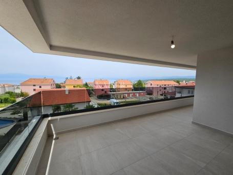 Malinska - Wohnung im Bau 80m2, Meerblick