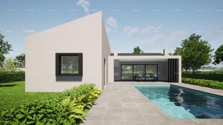 House Project of a house with a swimming pool in Kršan