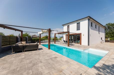 Malinska, Umgebung, Luxusvilla mit Pool und Meerblick! ID 115