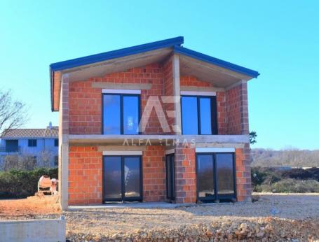 Vrbnik, neu gebautes, freistehendes Haus mit Meerblick! ID 391