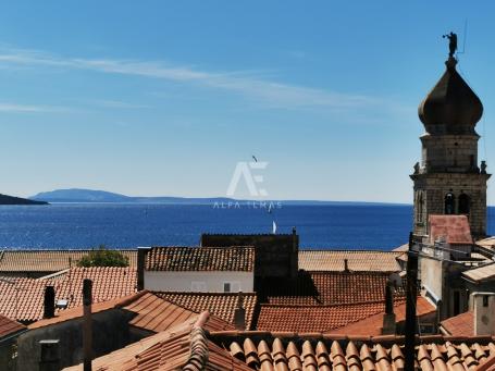 Krk, old town, renovated stone house with a garden and sea view! ID 546