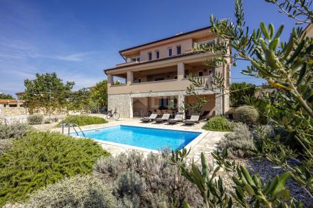 INSEL KRK, LINARDIĆI - Haus mit Pool und Meerblick