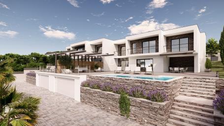 CRIKVENICA - Luxury semi-detached villa with panoramic view