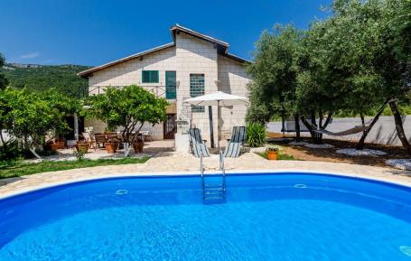 UMGEBUNG VON DUBROVNIK, STON - Ferienhaus mit Schwimmbad