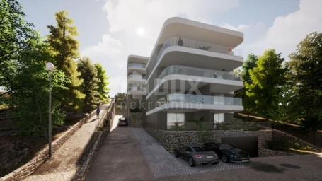 CRIKVENICA - Luxury apartment on the 1st floor under construction, 1st row to the sea