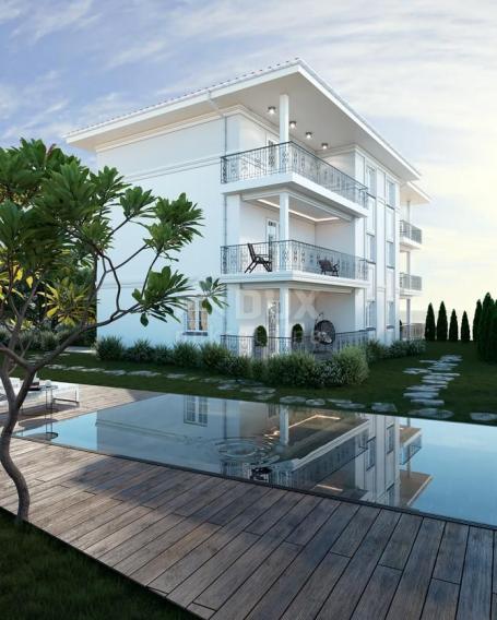 OPATIJA, IČIĆI - NEW - exclusive new building with swimming pool and panoramic sea view, larger apar