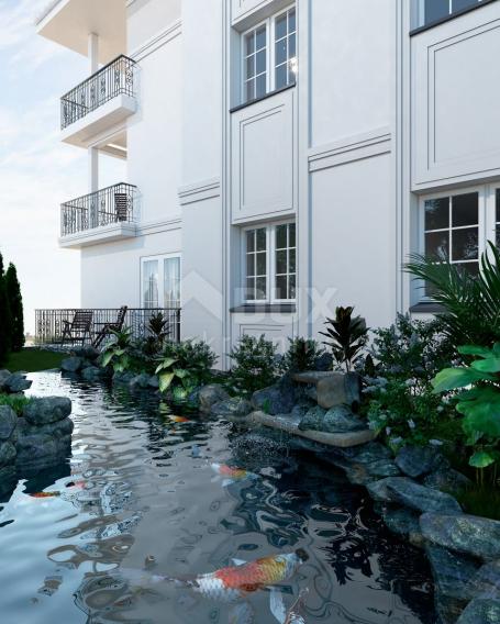 OPATIJA, IČIĆI - 2-Zimmer-Wohnung mit Terrasse im Erdgeschoss eines neuen Gebäudes mit Swimmingpool 