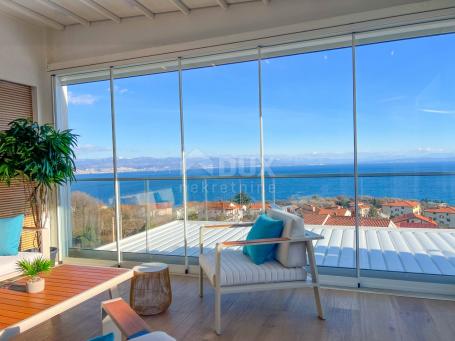 OPATIJA, IČIĆI - luxuriös eingerichtete Wohnung in Meeresnähe, Whirlpool, Panoramablick auf das Meer