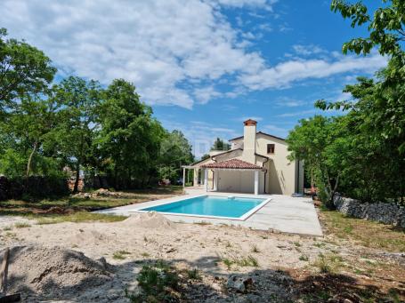 ISTRIA, SAINT PETAR IN THE FOREST - a beautiful villa under construction on a spacious garden!