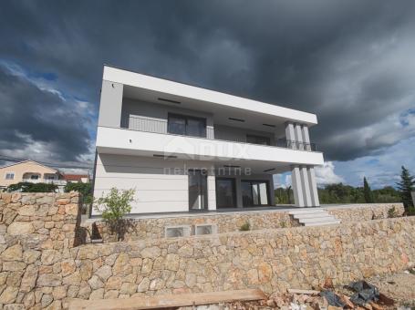 DIE INSEL KRK, weiteres Gebiet der Stadt Krk – Luxusvilla mit Blick auf das Meer