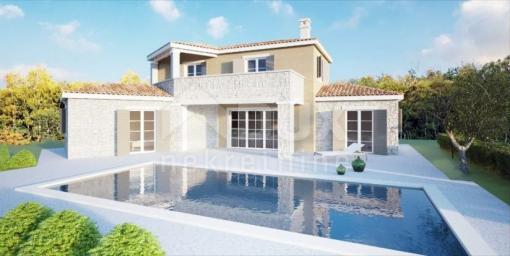 ISTRIA, TINJAN - New construction with swimming pool