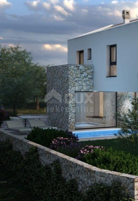 KRK ISLAND, MALINSKA (surroundings) - Semi-detached house under construction